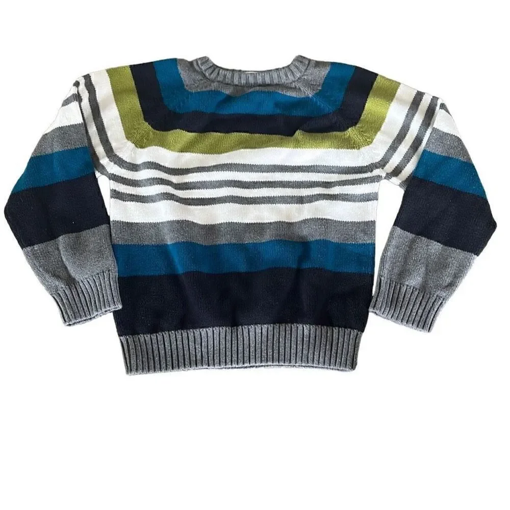 Gymboree Crewneck Striped Sweater Boys Medium 7-8